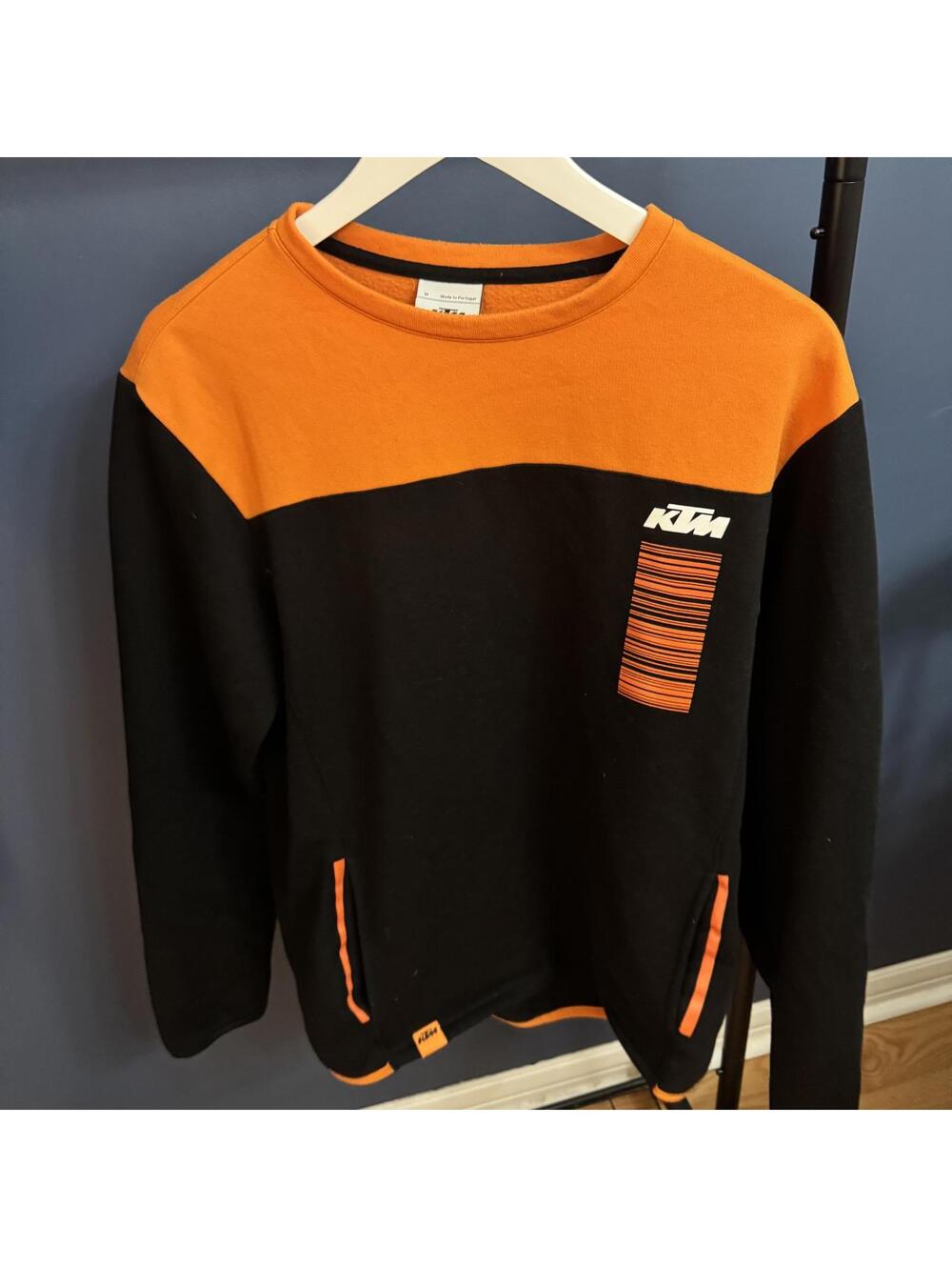 KTM Racing, Orange/Black Pullover Moto Crewneck Sweater, Mens Medium Portugal